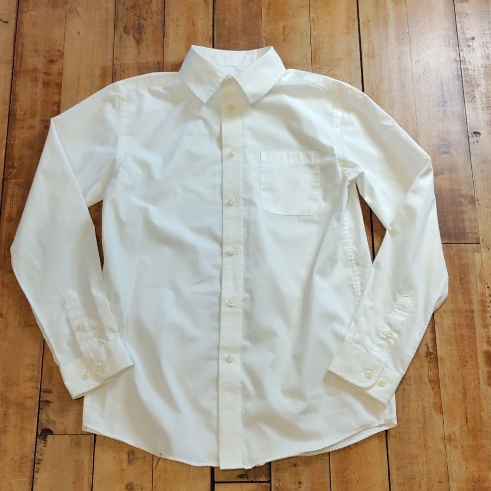 Cat & JackāDress Shirt 12 to 14 White Special Occasion Wedding Spring Easter